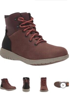 BOGS Spruce Hiker Lace-Up Leather Ankle Boot Size 8 Gorpcore Waterproof Lightwei